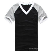 Sports Contrast Neck Sleeve T-Shirt Manufacturer